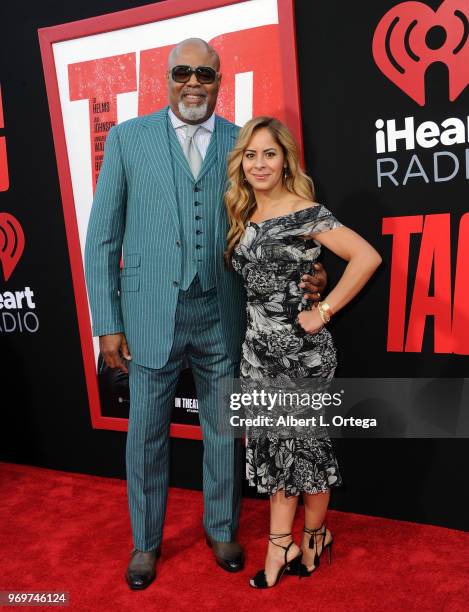 Actor Chi McBride and wife Julissa McBride arrive for the Premiere Of Warner Bros. Pictures And New Line Cinema's "Tag" held at Regency Village...