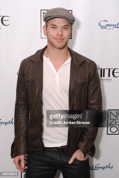 Actor Kellan Lutz attends Nine Zero One Salon Grand Opening and Book Party at Nine Zero One Salon on February 22, 2010 in West Hollywood, California.