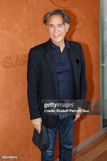 Actor Richard Berry attends the 2018 French Open - Day Thirteen at Roland Garros on June 8, 2018 in Paris, France.