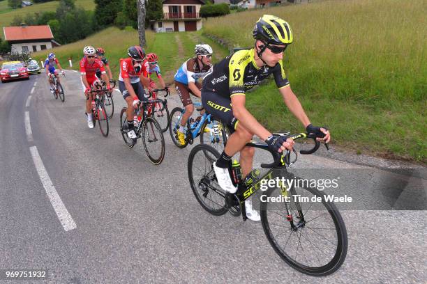 Carlos Verona of Spain and Team Mitchelton-Scott / Alexis Gougeard of France and Team AG2R La Mondiale / Thomas De Gendt of Belgium and Team Lotto...