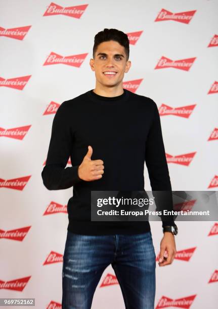 Marc Batra presents 'Enciende el mundo' Budweiser campaign on June 8, 2018 in Madrid, Spain.