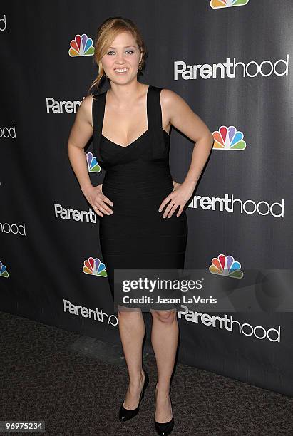 Actress Erika Christensen attends the premiere screening of NBC Universal's "Parenthood" at the Directors Guild Theatre on February 22, 2010 in West...