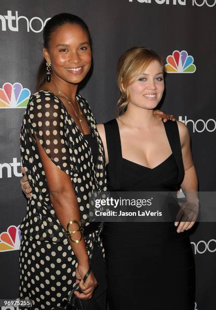 Actresses Joy Bryant and Erika Christensen attend the premiere screening of NBC Universal's "Parenthood" at the Directors Guild Theatre on February...