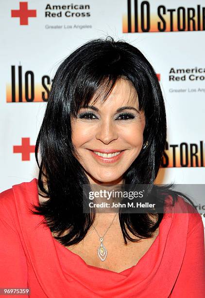Actress Maria Conchita Alonso takes part in the benefit reading of "110 Stories" by Sarah Tuft at the Geffen Playhouse on February 22, 2010 in...