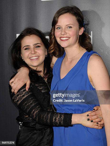 Actresses Mae Whitman and Sarah Ramos attend the premiere screening of NBC Universal's "Parenthood" at the Directors Guild Theatre on February 22,...