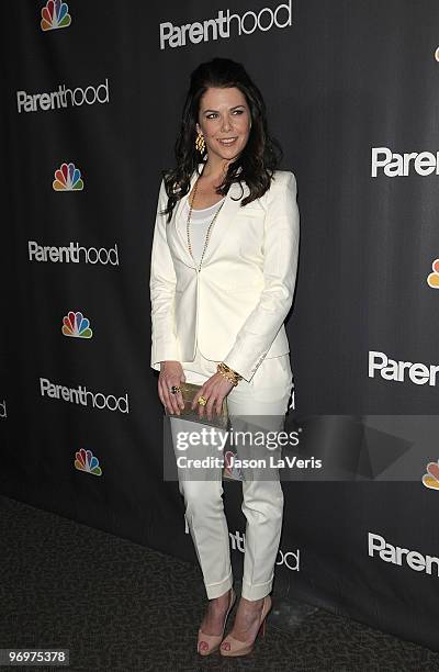 Actress Lauren Graham attends the premiere screening of NBC Universal's "Parenthood" at the Directors Guild Theatre on February 22, 2010 in West...