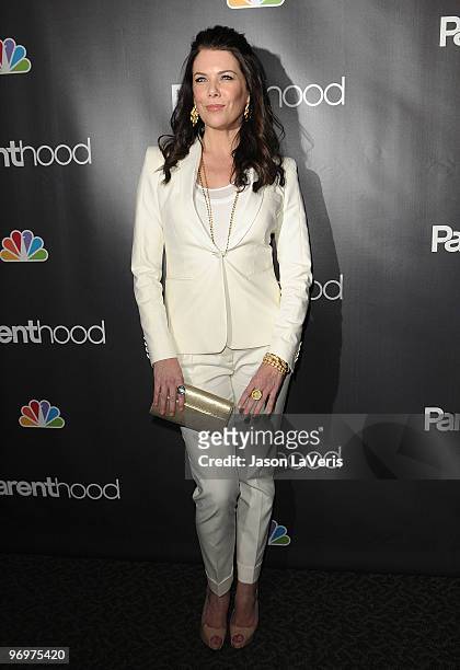 Actress Lauren Graham attends the premiere screening of NBC Universal's "Parenthood" at the Directors Guild Theatre on February 22, 2010 in West...