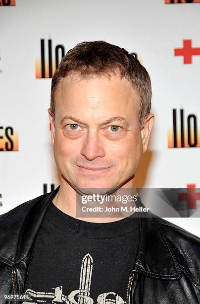 Actor Gary Sinise attends the benefit reading of "110 Stories" by Sarah Tuft at the Geffen Playhouse on February 22, 2010 in Westwood, California.