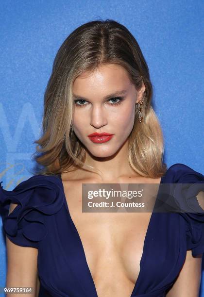 Model Joy Corrigan attends the 35th Anniversary Make-A-Wish Metro New York Gala at Cipriani Wall Street on June 7, 2018 in New York City.