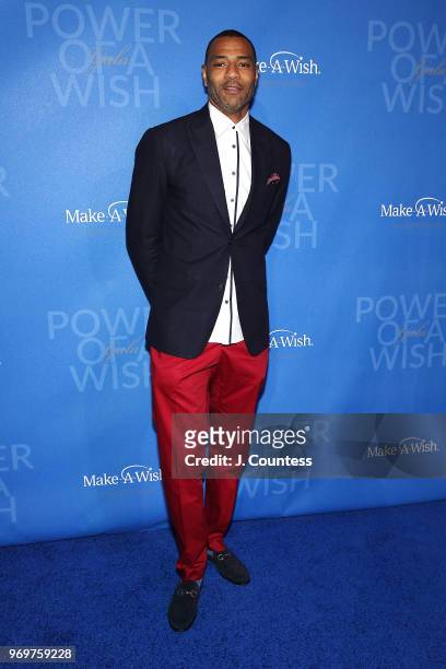 Former NBA player Kenyon Martin attends the 35th Anniversary Make-A-Wish Metro New York Gala at Cipriani Wall Street on June 7, 2018 in New York City.