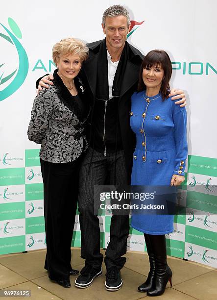 Angela Rippon, Mark Foster and Arlene Philips pose for a photograph to launch the 'Dance Champions Dance Summit' at Haberdasher's Hall on February...