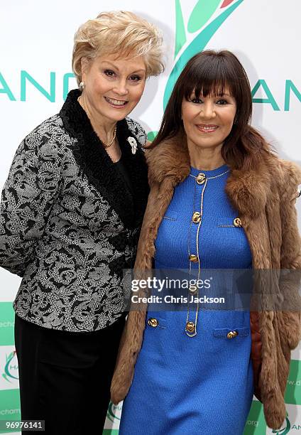 Angela Rippon and Arlene Philips pose for a photograph to launch the 'Dance Champions Dance Summit' at Haberdasher's Hall on February 23, 2010 in...