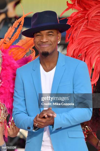 Singer/songwriter Ne-Yo performs on ABC's "Good Morning America" at SummerStage at Rumsey Playfield, Central Park on June 8, 2018 in New York City.