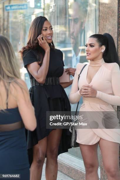 Leia Sergakis and Kim Glass are seen on June 7, 2018 in Los Angeles, CA.