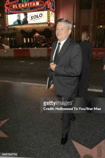 Ted Sarandos is seen on June 7, 2018 in Los Angeles, California.