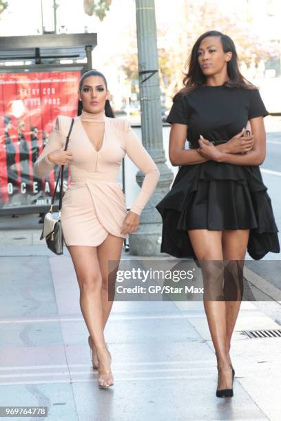 Leia Sergakis and Kim Glass are seen on June 7, 2018 in Los Angeles, CA.