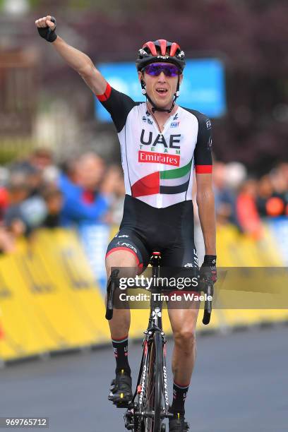 Arrival / Daniel Martin of Ireland and UAE Team Emirates / Celebration / during the 70th Criterium du Dauphine 2018, Stage 5 a 130km stage from...