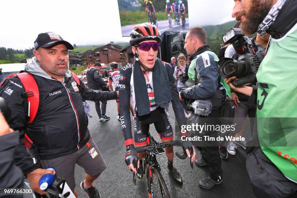 Arrival / Daniel Martin of Ireland and UAE Team Emirates / Celebration / Massimiliano Napolitano of Italy and UAE Team Emirates / / during the 70th...