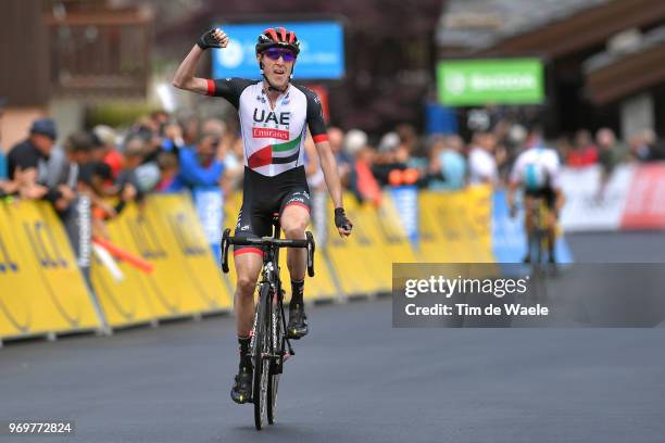 Arrival / Daniel Martin of Ireland and UAE Team Emirates / Celebration / during the 70th Criterium du Dauphine 2018, Stage 5 a 130km stage from...