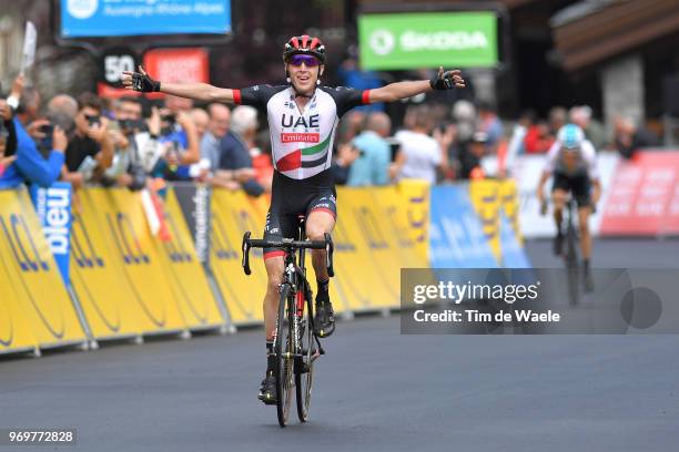 Arrival / Daniel Martin of Ireland and UAE Team Emirates / Celebration / during the 70th Criterium du Dauphine 2018, Stage 5 a 130km stage from...