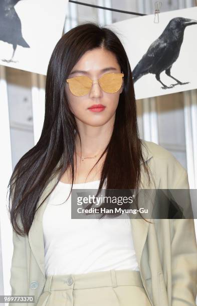 Actress Jeon Ji-Hyun, known as Gianna Jun attends the photocall for the launch of the 'Gentle Monster' on June 8, 2018 in Seoul, South Korea.