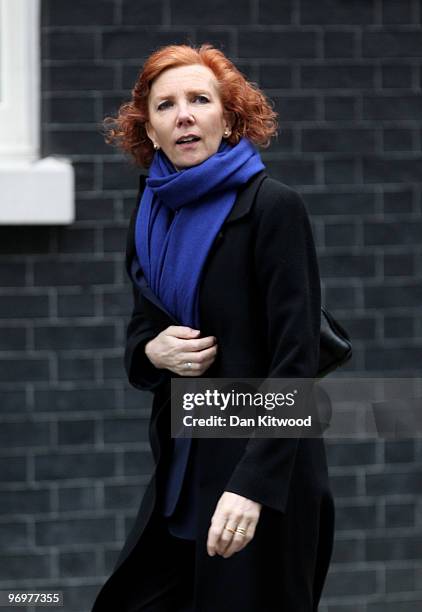 Baroness Janet Royall, Leader of the House of Lords arrives for the weekly cabinet meeting at Downing Street on February 23, 2010 in London, England....