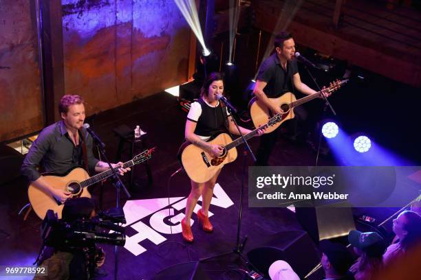 Recording artist Cassadee Pope performs onstage in the HGTV Lodge at CMA Music Fest on June 8, 2018 in Nashville, Tennessee.