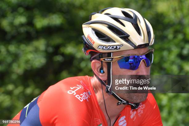 Vincenzo Nibali of Italy and Bahrain Merida Pro Team / during the 70th Criterium du Dauphine 2018, Stage 5 a 130km stage from Grenoble to Valmorel...