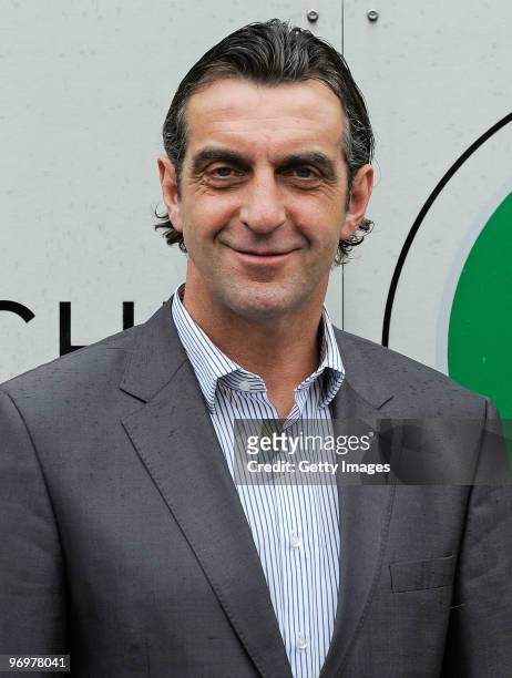 Ralf Minge poses during a photocall at the German Football Association on February 23, 2010 in Frankfurt, Germany.