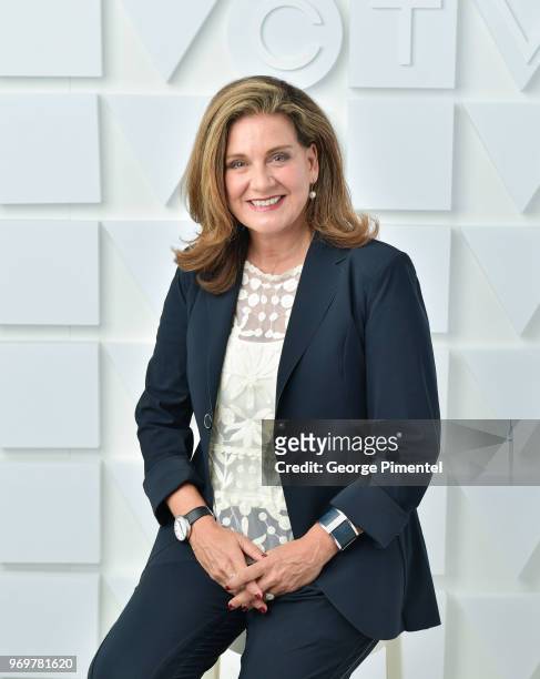 Lisa LaFlamme poses at the CTV Upfronts portrait studio held at the Sony Centre For Performing Arts on June 7, 2018 in Toronto, Canada.
