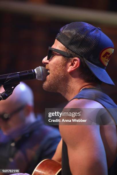 Recording artist Kip Moore performs onstage in the HGTV Lodge at CMA Music Fest on June 8, 2018 in Nashville, Tennessee.