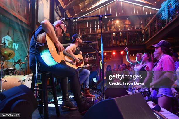 Recording artist Kip Moore performs onstage in the HGTV Lodge at CMA Music Fest on June 8, 2018 in Nashville, Tennessee.