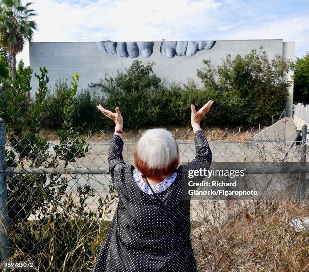 Director Agnes Varda is photographed for Madame Figaro on November 9, 2017 in Los Angeles, California. CREDIT MUST READ: Richard...