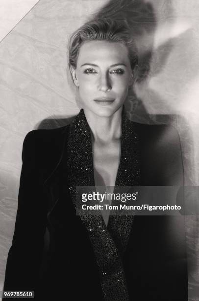 Actress Cate Blanchett is photographed for Madame Figaro on May 9, 2017 in New York City. Coat by Giorgio Armani. CREDIT MUST READ: Tom...
