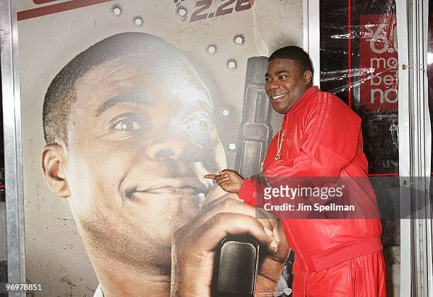 Actor Tracy Morgan attends the premiere of "Cop Out" at AMC Loews Lincoln Square 13 on February 22, 2010 in New York City.