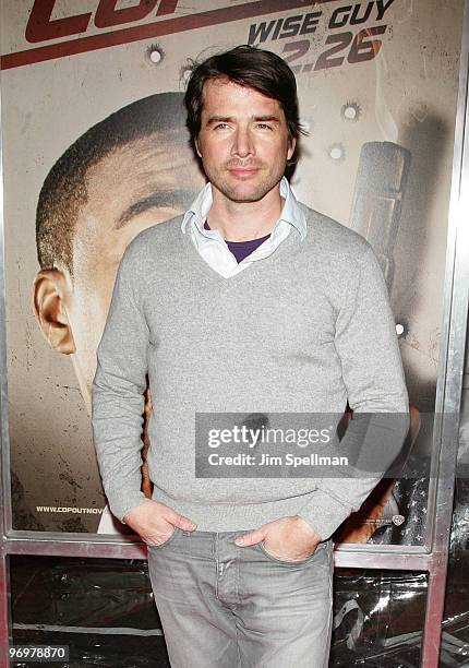 Actor Matthew Settle attends the premiere of "Cop Out" at AMC Loews Lincoln Square 13 on February 22, 2010 in New York City.