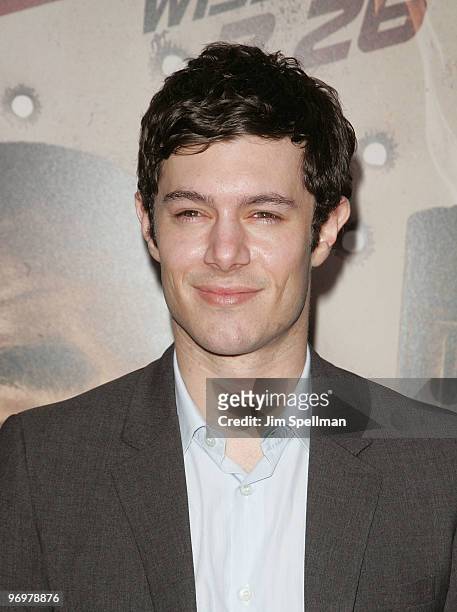 Actor Adam Brody attends the premiere of "Cop Out" at AMC Loews Lincoln Square 13 on February 22, 2010 in New York City.