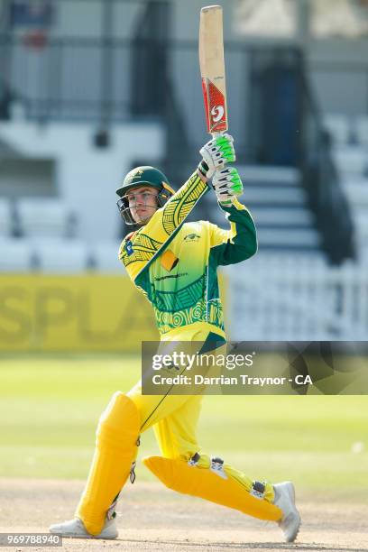 Rex Strickland of The Australian Indigenous Men's cricket team bats during a match against Sussex at Hove on June 8 United Kingdom. This year marks...