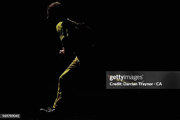 Sam Doggett of The Australian Indigenous Men's cricket team bowls during a match against Sussex at Hove on June 8 United Kingdom. This year marks the...