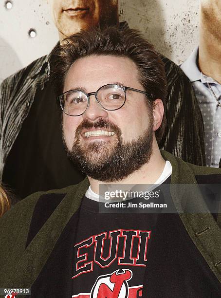 Director Kevin Smith attends the premiere of "Cop Out" at AMC Loews Lincoln Square 13 on February 22, 2010 in New York City.