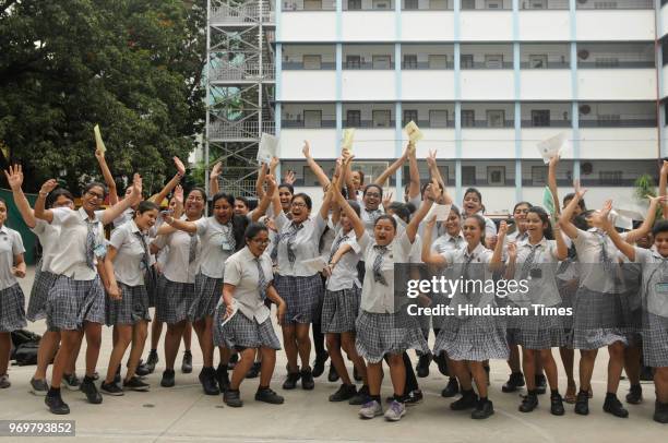 Students of Ballygunge Siksha Sadan rejoice after West Bengal Council of Higher Secondary Education declared class 12th examination result at...