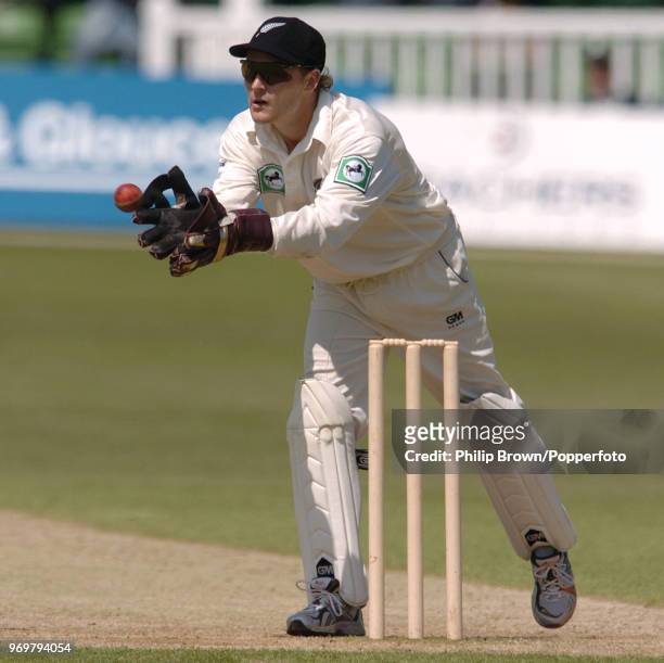 Brendon McCullum keeping wicket for New Zealand during the tour match between Kent and the New Zealanders at the St Lawrence Ground, Canterbury, 16th...