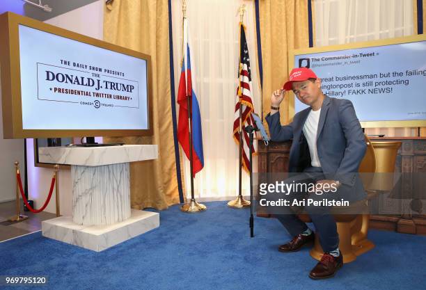 The Daily Show correspondent Ronny Chieng attends Comedy Central's The Daily Show Presents: The Donald J. Trump Presidential Twitter Library in Los...