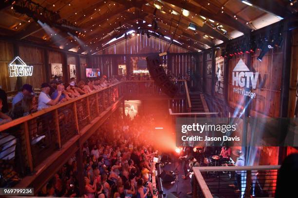 Performs onstage in the HGTV Lodge at CMA Music Fest on June 8, 2018 in Nashville, Tennessee.