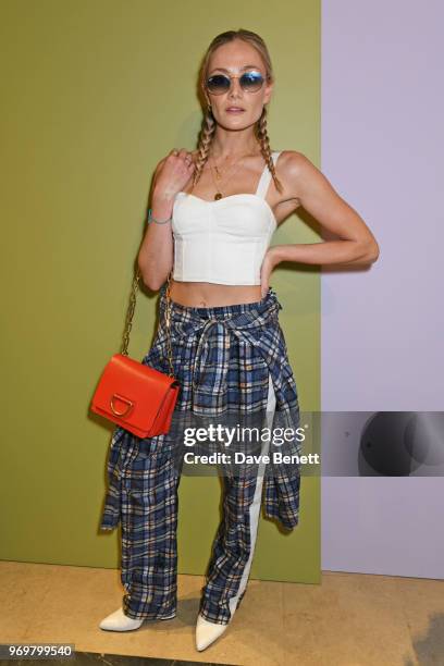 Clara Paget attends the Burberry x Adwoa cocktail party at Thomas's on June 8, 2018 in London, Englan