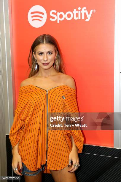 Kassi Ashton attends the Spotify's Music Streaming Lounge at Music City Convention Center on June 8, 2018 in Nashville, Tennessee.