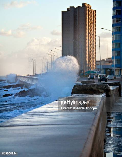 waves hit malacon - alvida stock pictures, royalty-free photos & images