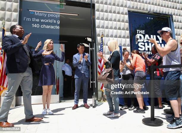 The Daily Show correspondents Roy Wood Jr., Desi Lydic and Ronny Chieng wewlcome guests to Comedy Central's The Daily Show Presents: The Donald J....