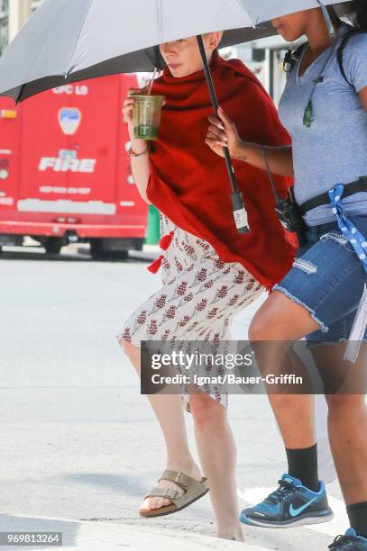 Michelle Williamsis seen on June 08, 2018 in New York City.