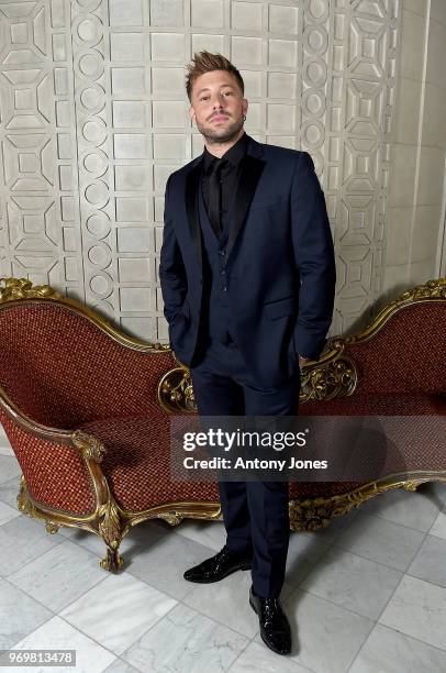 Duncan James attends the 2018 Diva Awards at The Waldorf Hilton Hotel on June 8, 2018 in London, England.